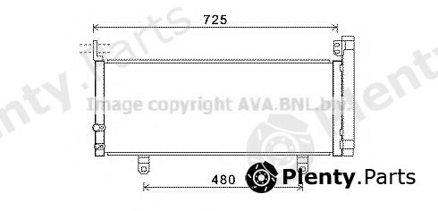  AVA QUALITY COOLING part TO5595D Condenser, air conditioning