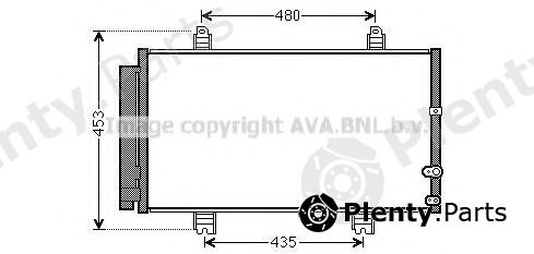  AVA QUALITY COOLING part TO5653D Condenser, air conditioning