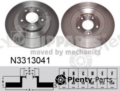  NIPPARTS part N3313041 Brake Disc