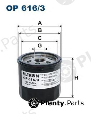  FILTRON part OP616/3 (OP6163) Oil Filter
