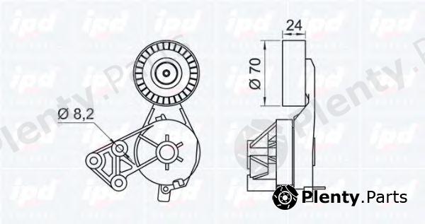  IPD part 10-0857 (100857) Tensioner Lever, v-ribbed belt