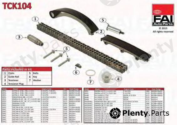  FAI AutoParts part TCK104 Timing Chain Kit