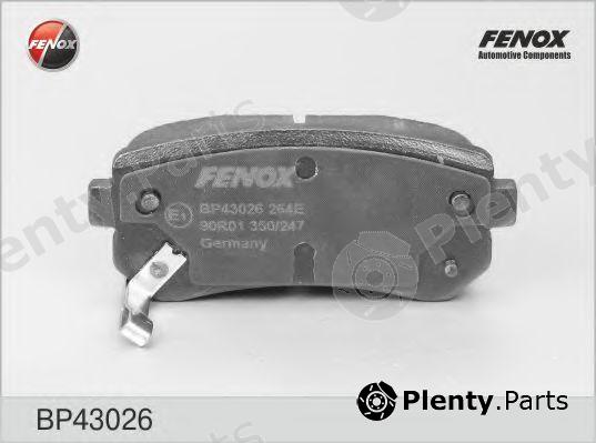  FENOX part BP43026 Brake Pad Set, disc brake