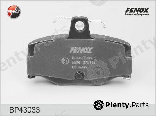  FENOX part BP43033 Brake Pad Set, disc brake