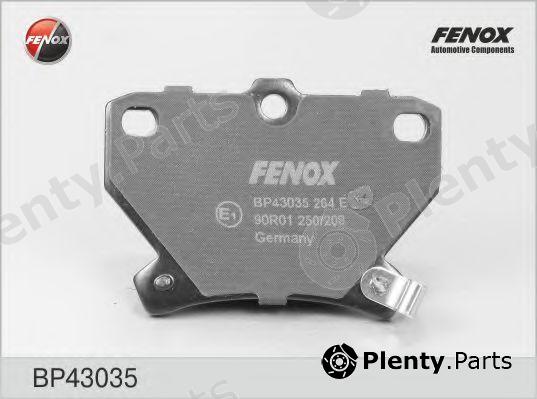  FENOX part BP43035 Brake Pad Set, disc brake