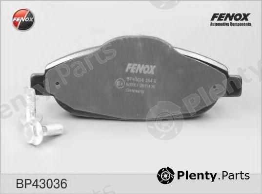  FENOX part BP43036 Brake Pad Set, disc brake