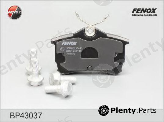  FENOX part BP43037 Brake Pad Set, disc brake