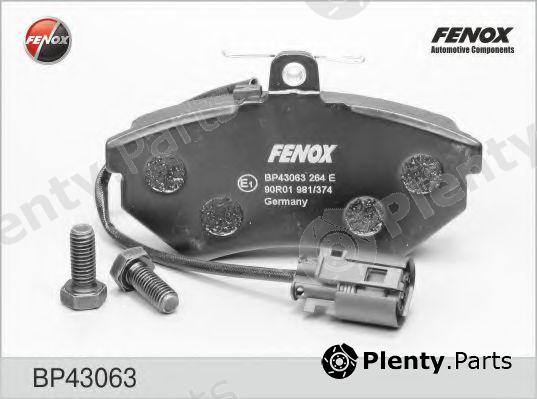  FENOX part BP43063 Brake Pad Set, disc brake