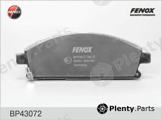  FENOX part BP43072 Brake Pad Set, disc brake