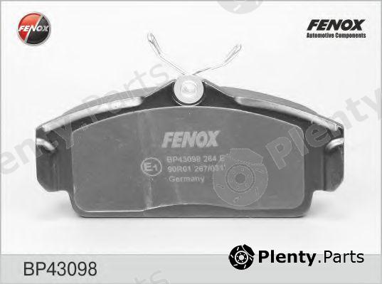  FENOX part BP43098 Brake Pad Set, disc brake