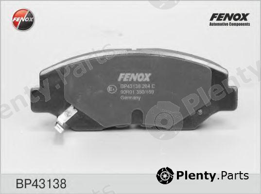  FENOX part BP43138 Brake Pad Set, disc brake