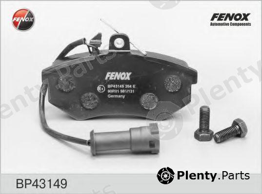  FENOX part BP43149 Brake Pad Set, disc brake