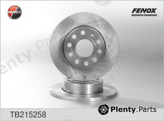  FENOX part TB215258 Brake Disc