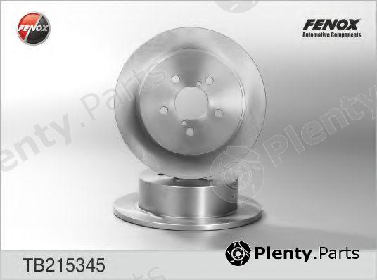 FENOX part TB215345 Brake Disc