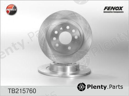  FENOX part TB215760 Brake Disc
