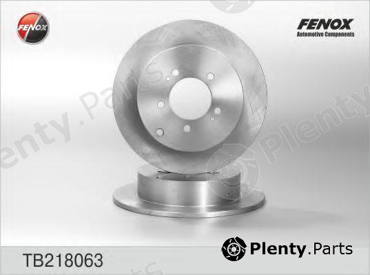 FENOX part TB218063 Brake Disc