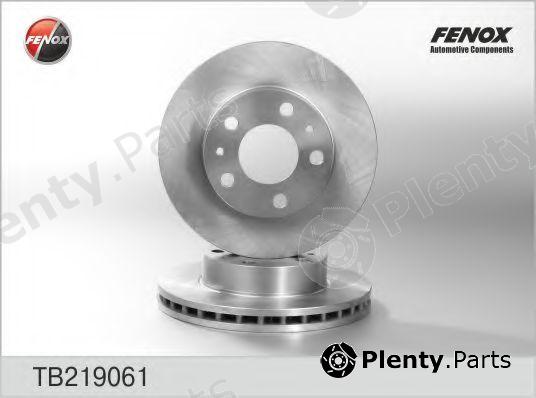  FENOX part TB219061 Brake Disc