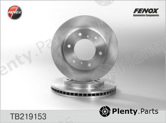  FENOX part TB219153 Brake Disc
