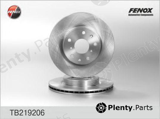  FENOX part TB219206 Brake Disc