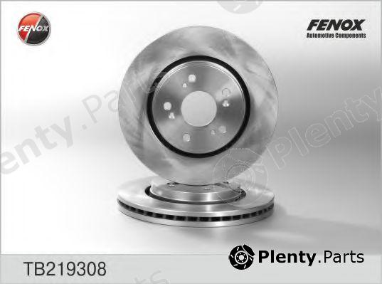  FENOX part TB219308 Brake Disc
