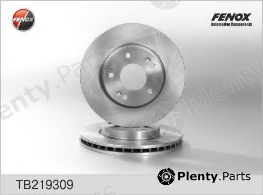  FENOX part TB219309 Brake Disc