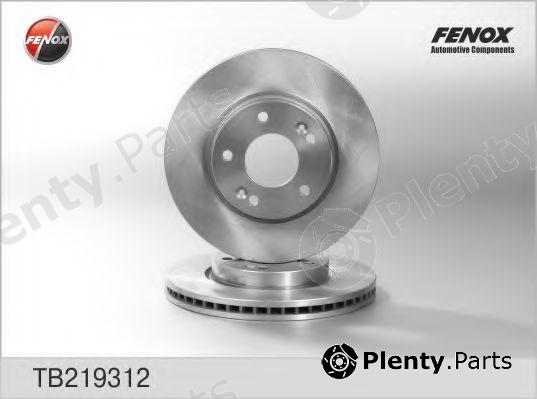  FENOX part TB219312 Brake Disc