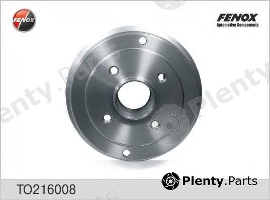  FENOX part TO216008 Brake Drum
