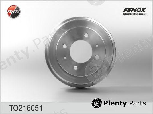  FENOX part TO216051 Brake Drum