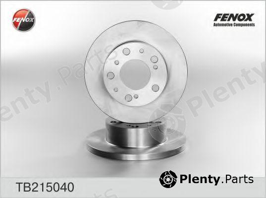  FENOX part TB215040 Brake Disc
