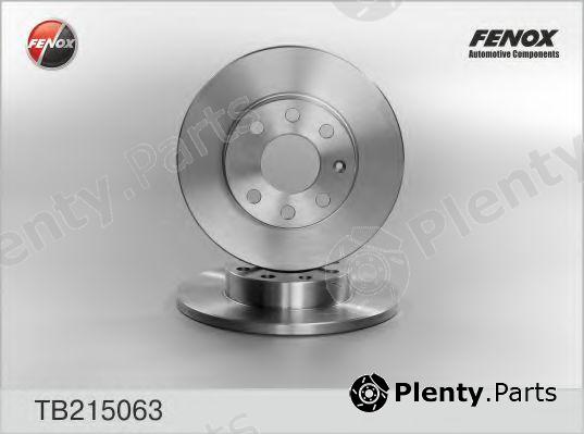  FENOX part TB215063 Brake Disc