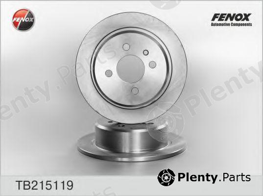  FENOX part TB215119 Brake Disc