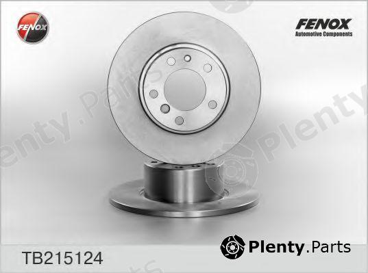  FENOX part TB215124 Brake Disc
