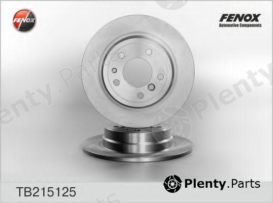  FENOX part TB215125 Brake Disc