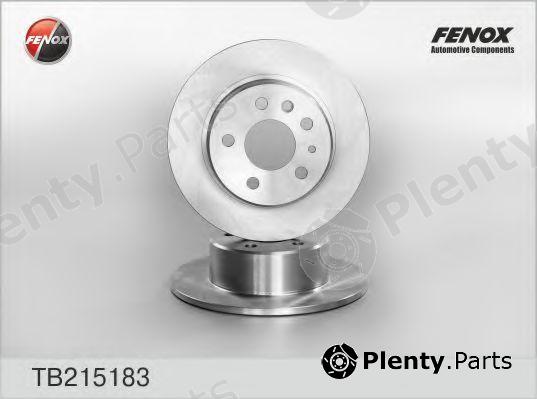  FENOX part TB215183 Brake Disc