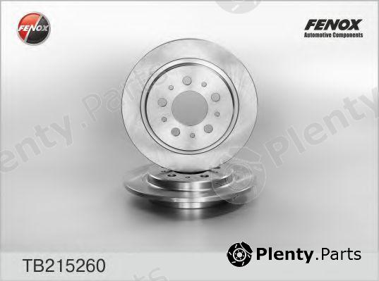  FENOX part TB215260 Brake Disc