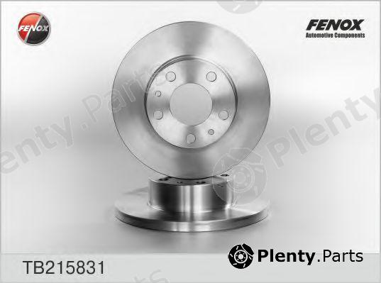  FENOX part TB215831 Brake Disc