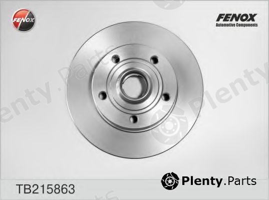  FENOX part TB215863 Brake Disc