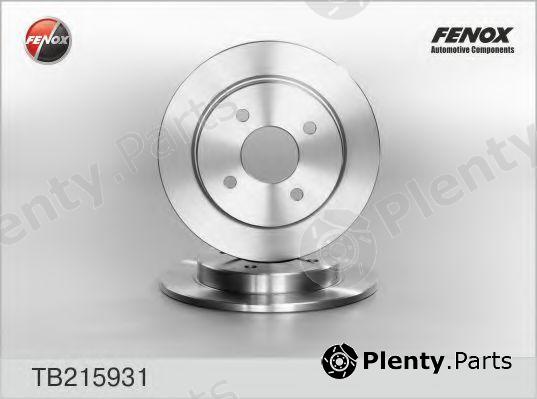  FENOX part TB215931 Brake Disc