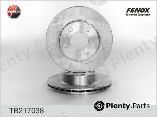  FENOX part TB217038 Brake Disc