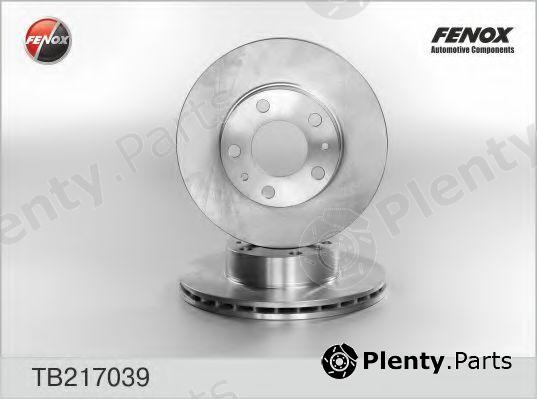  FENOX part TB217039 Brake Disc