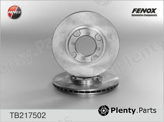  FENOX part TB217502 Brake Disc