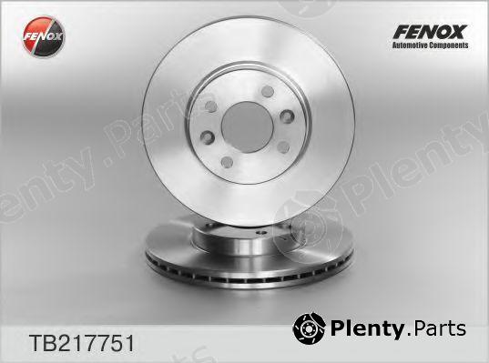  FENOX part TB217751 Brake Disc