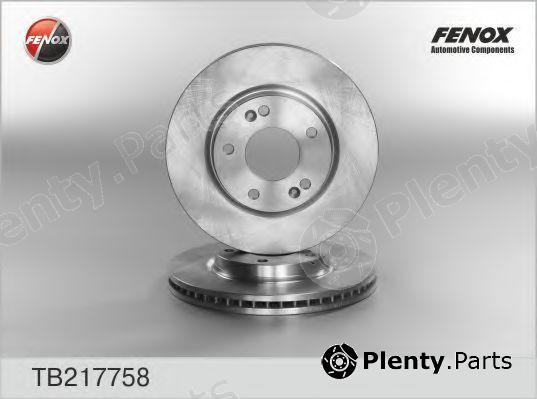  FENOX part TB217758 Brake Disc