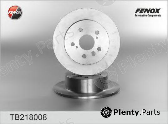  FENOX part TB218008 Brake Disc