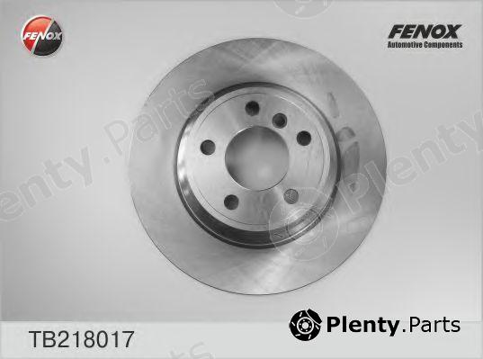  FENOX part TB218017 Brake Disc