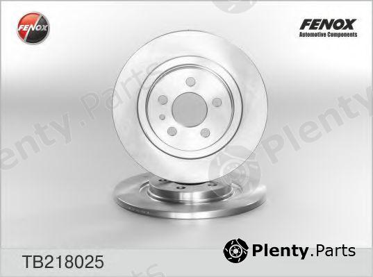  FENOX part TB218025 Brake Disc