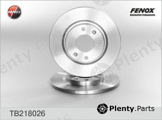  FENOX part TB218026 Brake Disc