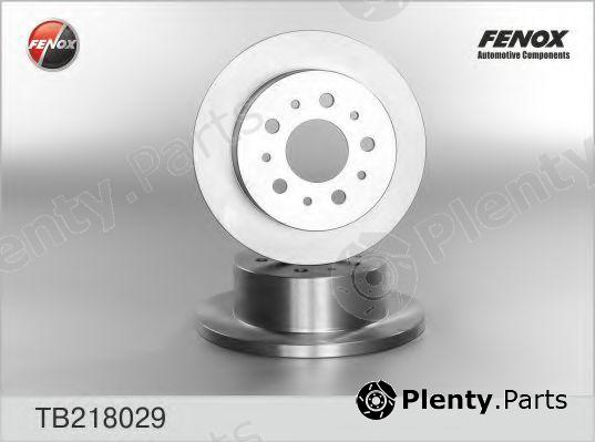  FENOX part TB218029 Brake Disc