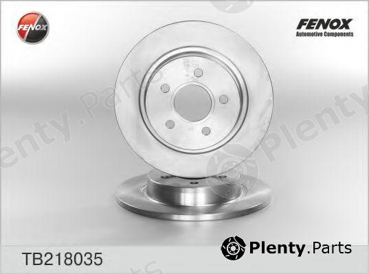  FENOX part TB218035 Brake Disc