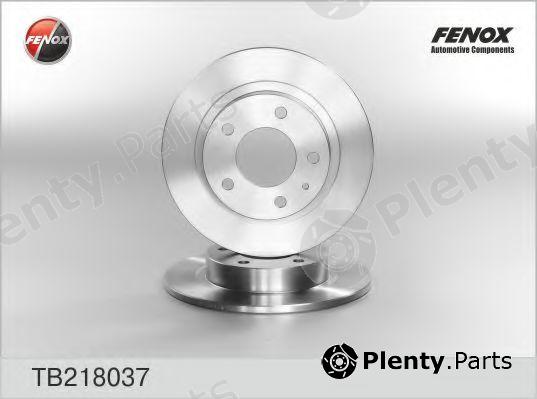  FENOX part TB218037 Brake Disc